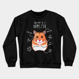 Syrian Hamster Anatomy Crewneck Sweatshirt